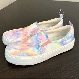 Art Class Multicolor Tie-Dye Kids Sneakers Girls Size 2 Slip On Brand New NWOT